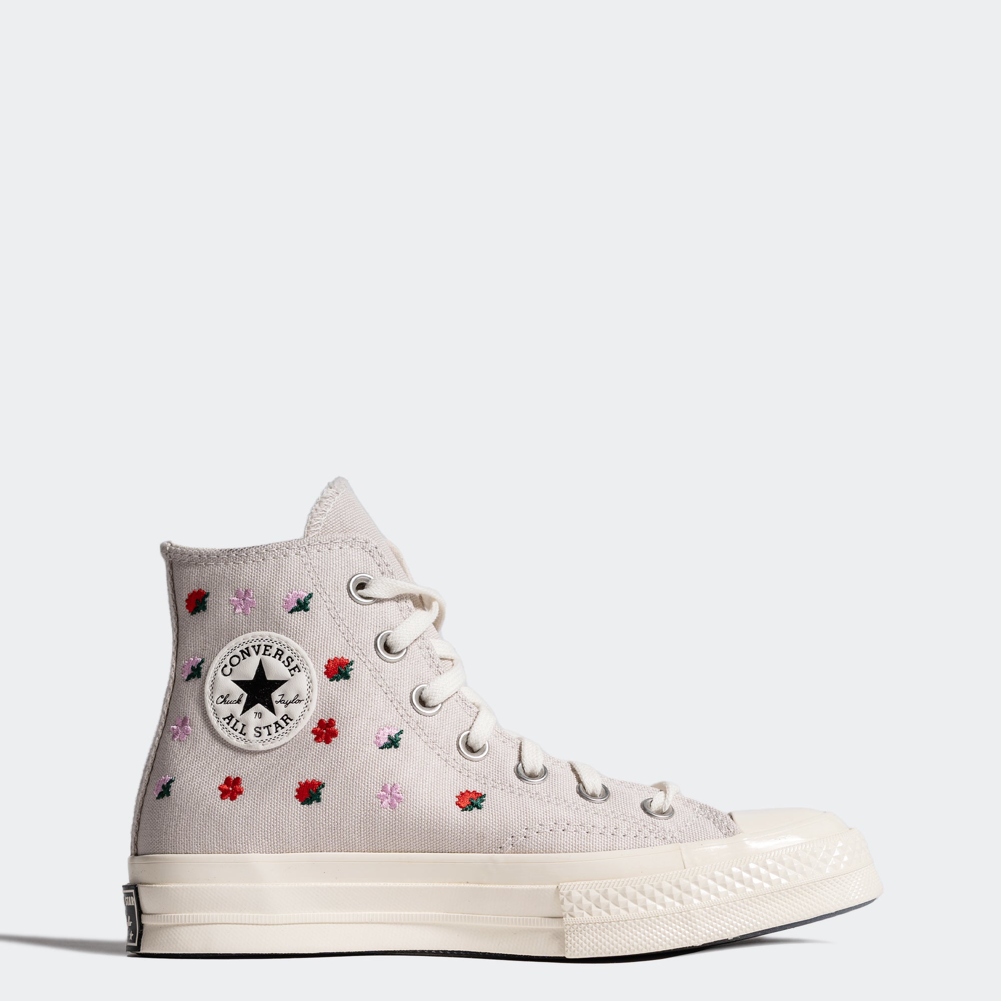 Women's Converse Chuck 70 Hi Floral Embroidery Desert Sand