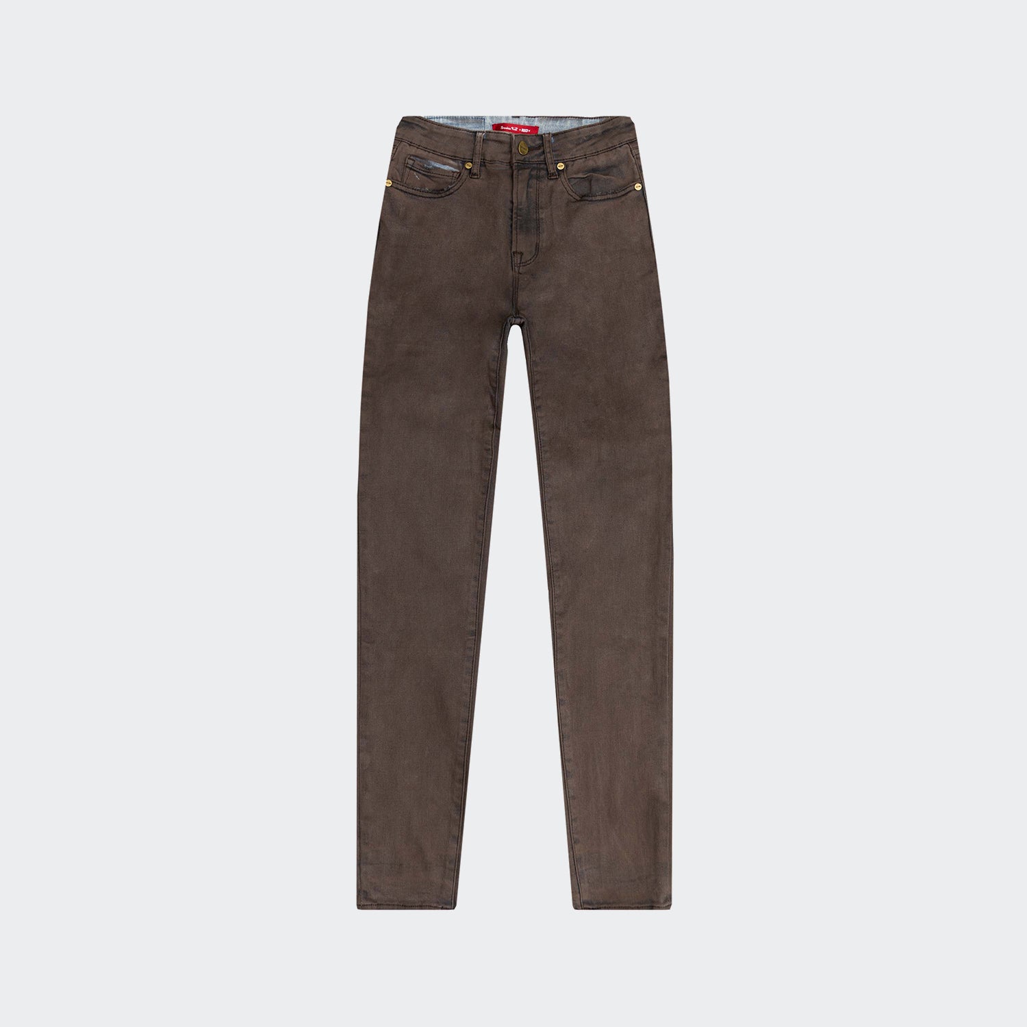 Women's Smoke Rise Red Over Spray Fashion Denim Aztec Brown