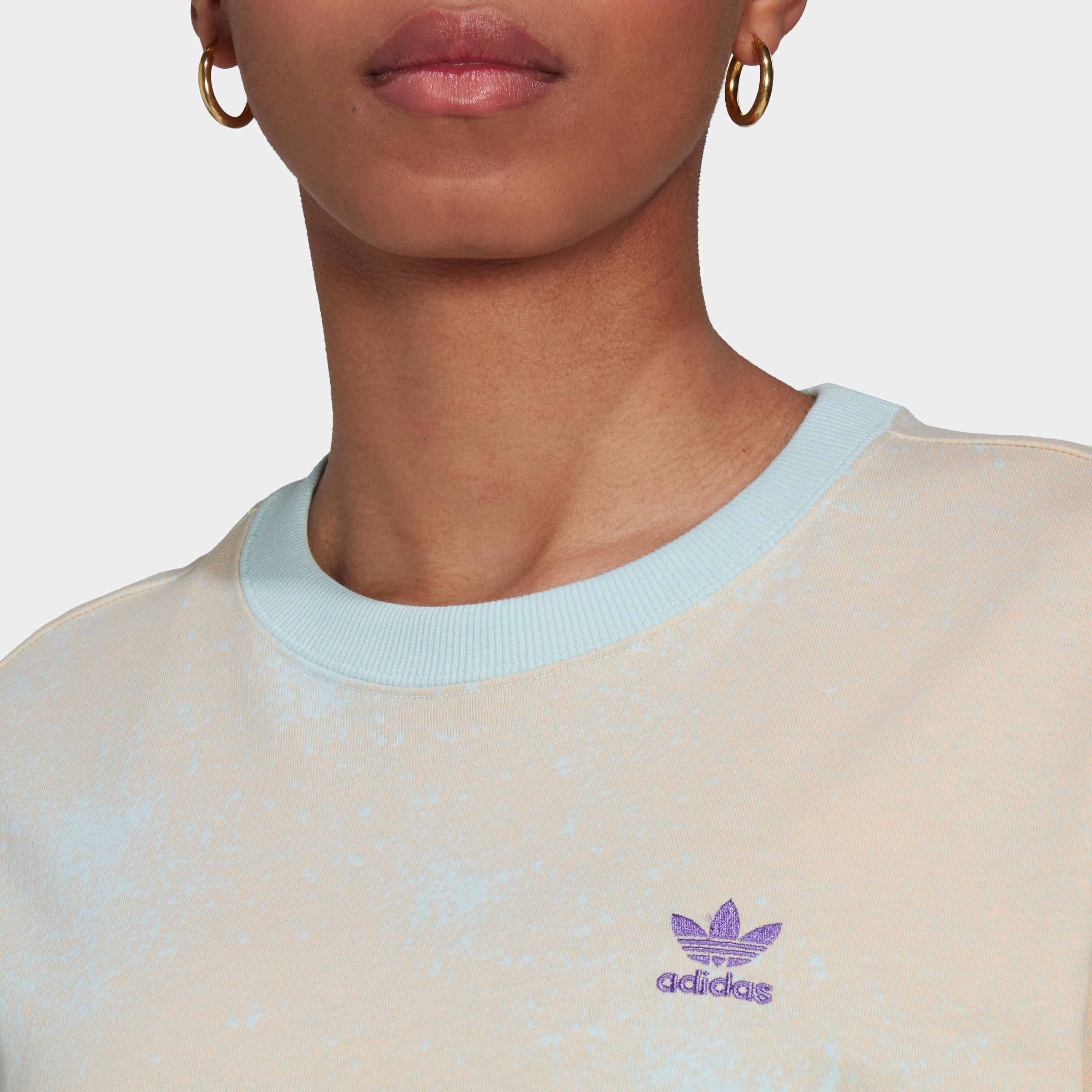 Women's adidas Originals Allover Print Tee Almost Blue