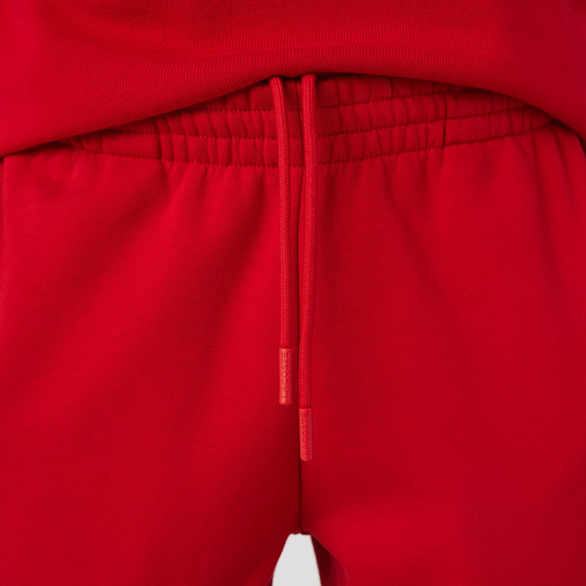 Men's Lacoste Tapered Fit Fleece Trackpants Red