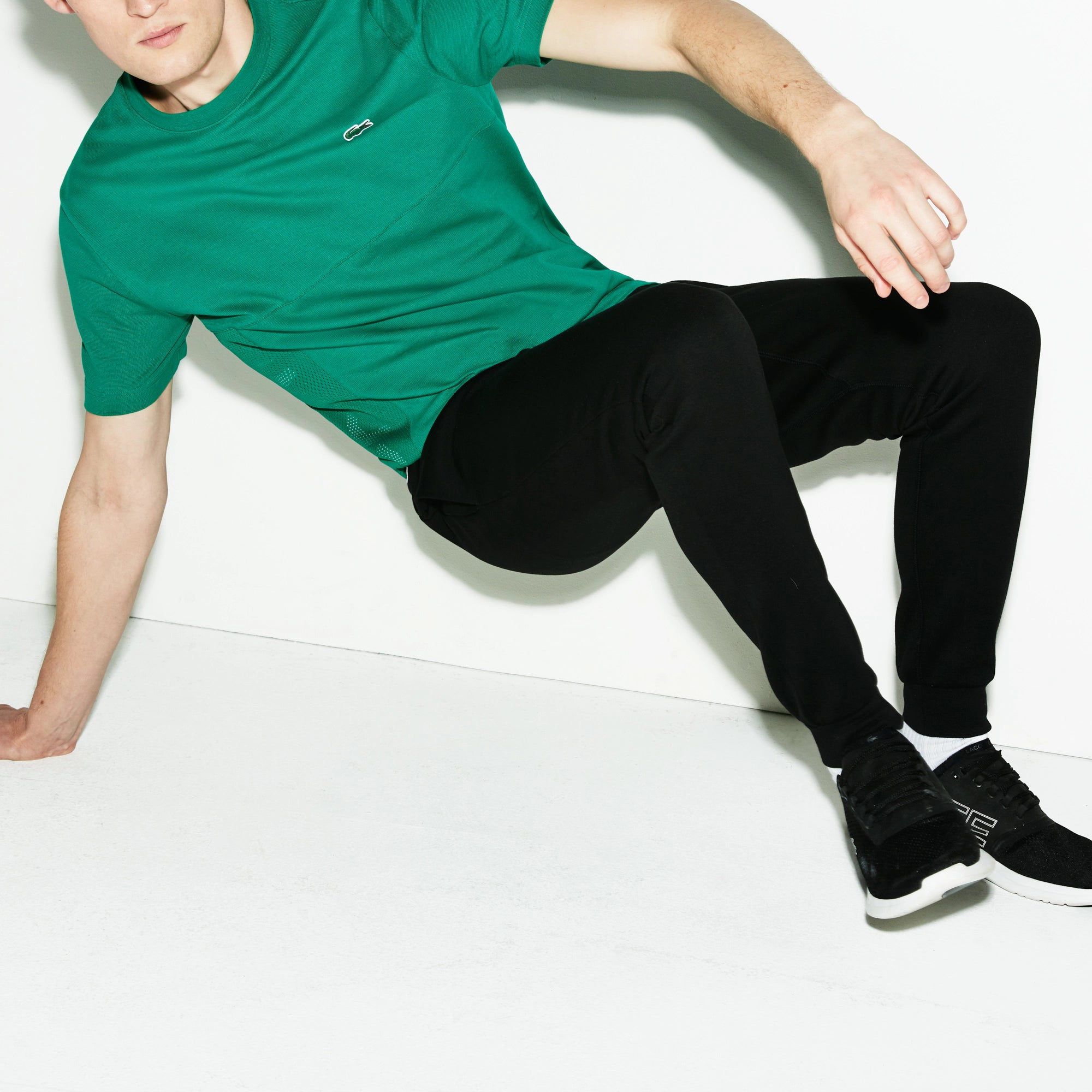 Men's Lacoste SPORT Fleece Tennis Sweatpants Black