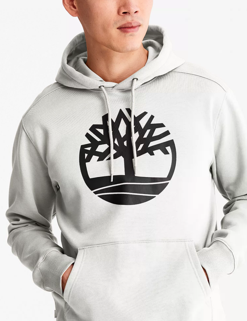 Men's Timberland Tree Logo Hoodie Vintage White