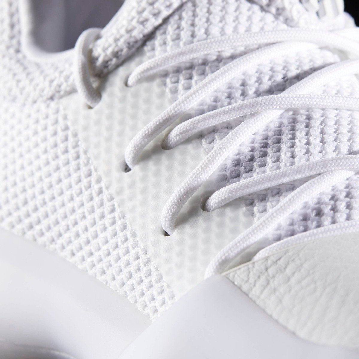 Kid's adidas Basketball Harden Vol. 1 Shoes White with Legend Ink BW1110 | Chicago City Sports | laces view