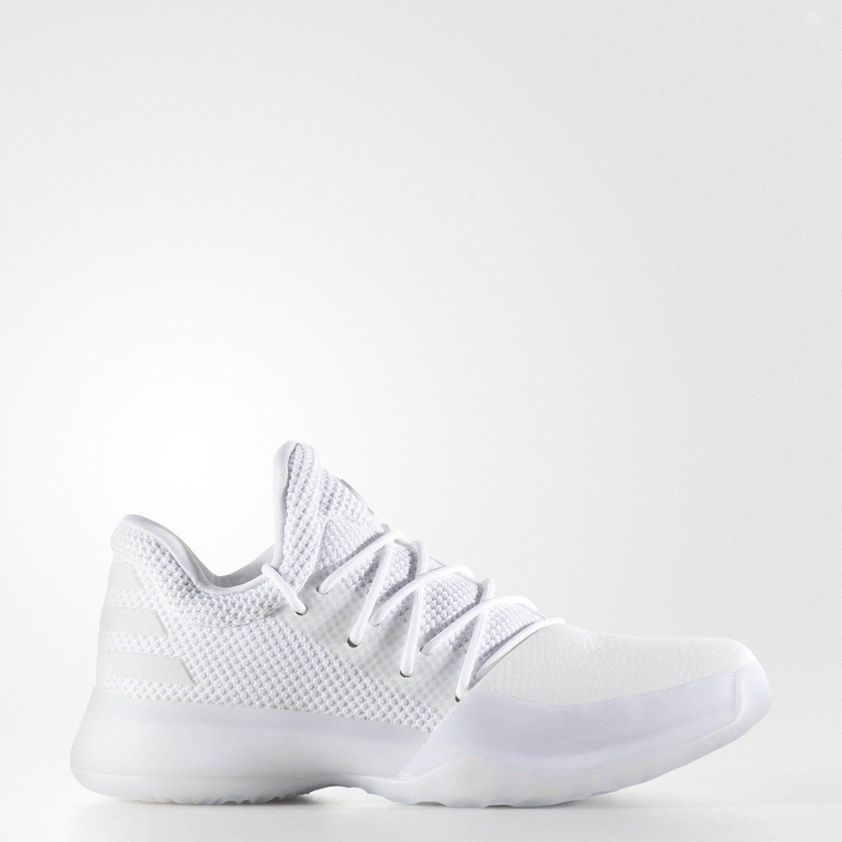 Kid's adidas Basketball Harden Vol. 1 Shoes White with Legend Ink BW1110 | Chicago City Sports | side view