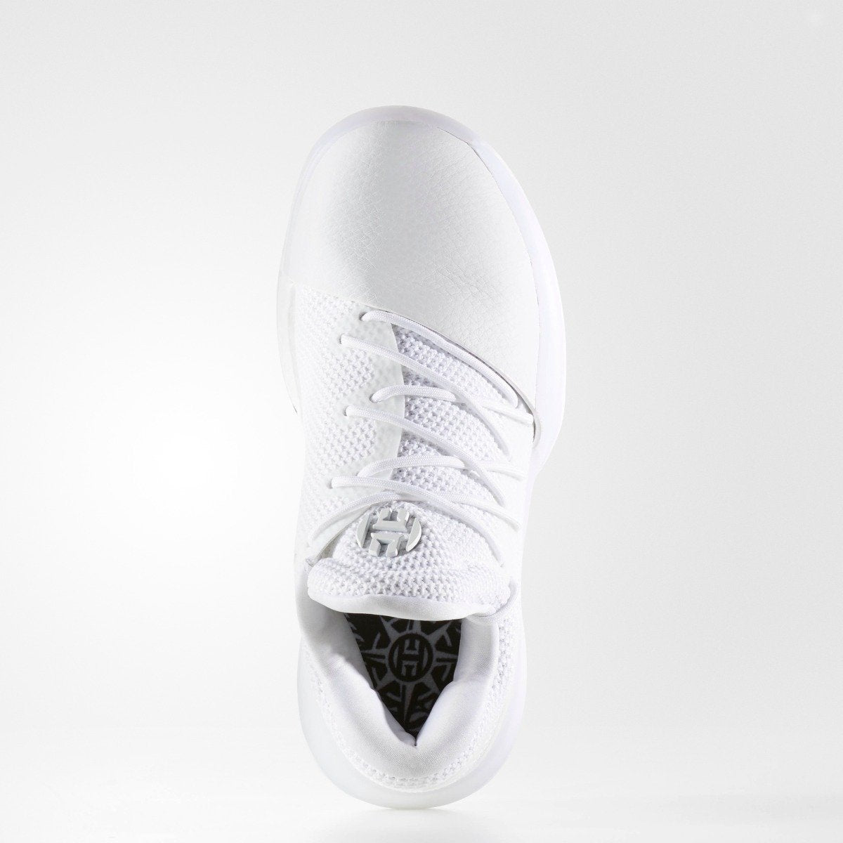 Kid's adidas Basketball Harden Vol. 1 Shoes White with Legend Ink BW1110 | Chicago City Sports | top view