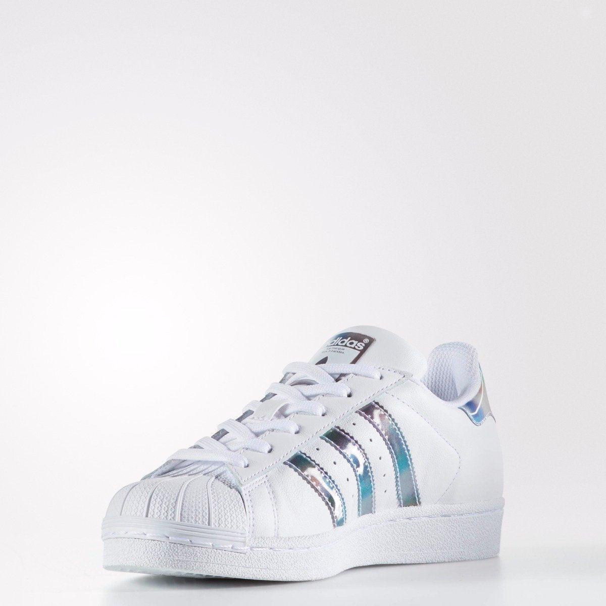 Kid's adidas Originals Superstar Shoes White Iridescent Metallic