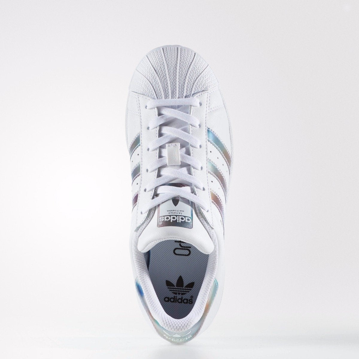 Kid's adidas Originals Superstar Shoes White Iridescent Metallic