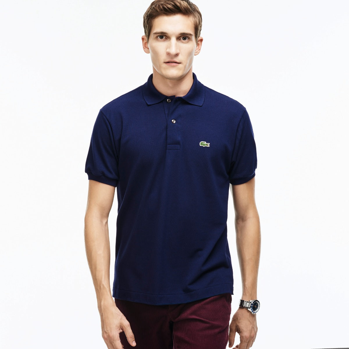 Men's Lacoste Classic Piqué Polo Navy Blue