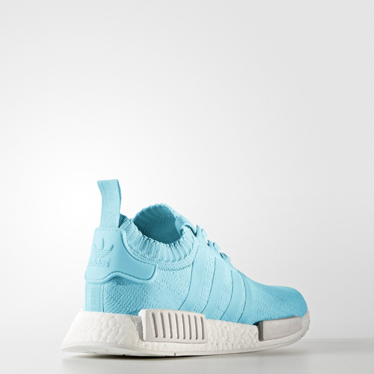 Women's adidas Originals NMD R1 Primeknit Shoes Ice Blue with White