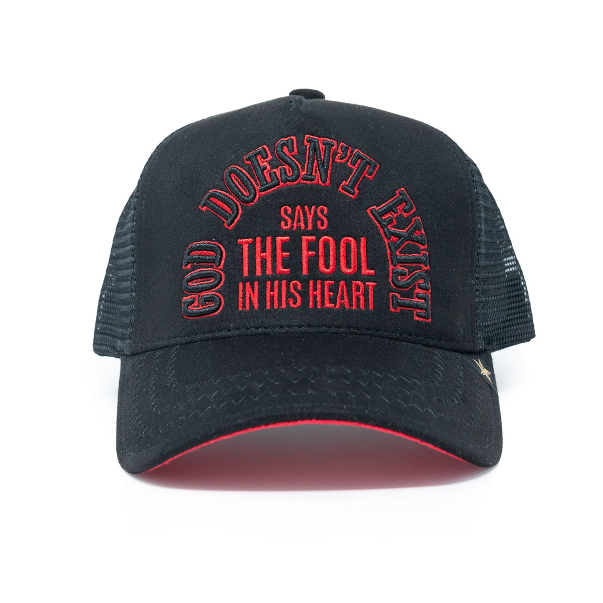 Unisex Gold Star Trucker Hat Black GS286BKBK
