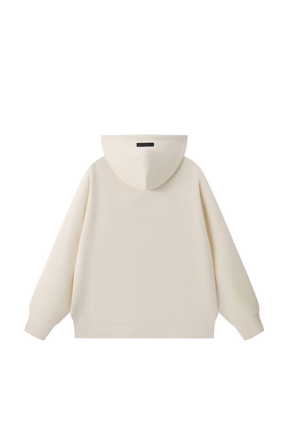 Men's Black Label Logo Patch Hoodie Off White
