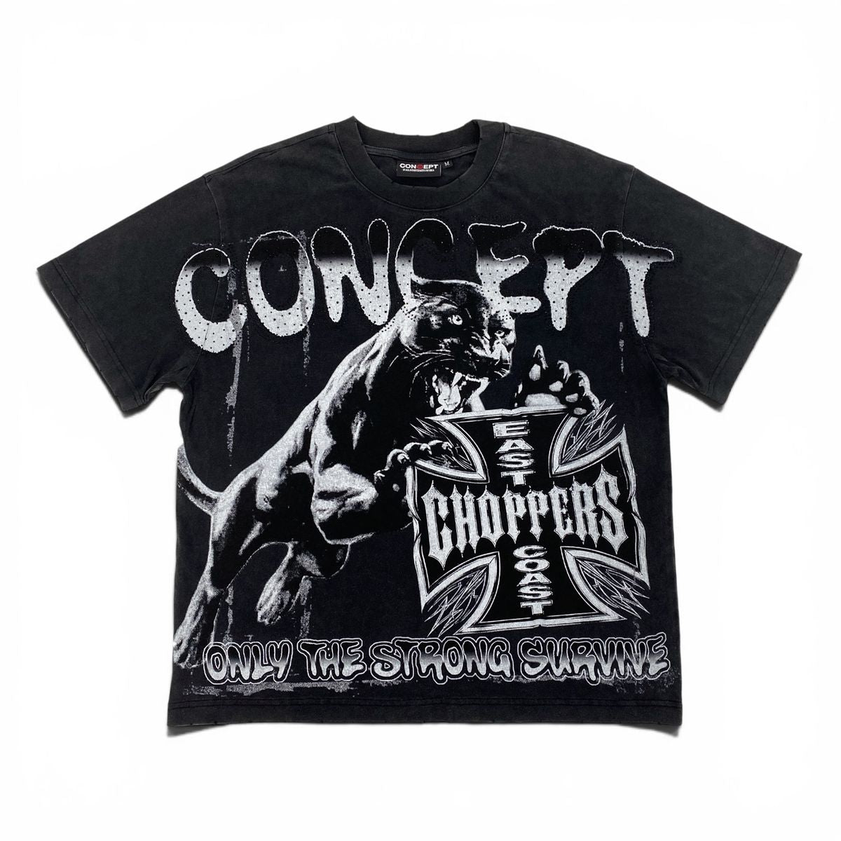 Men's Concept LA Survival T-Shirt Washed Black