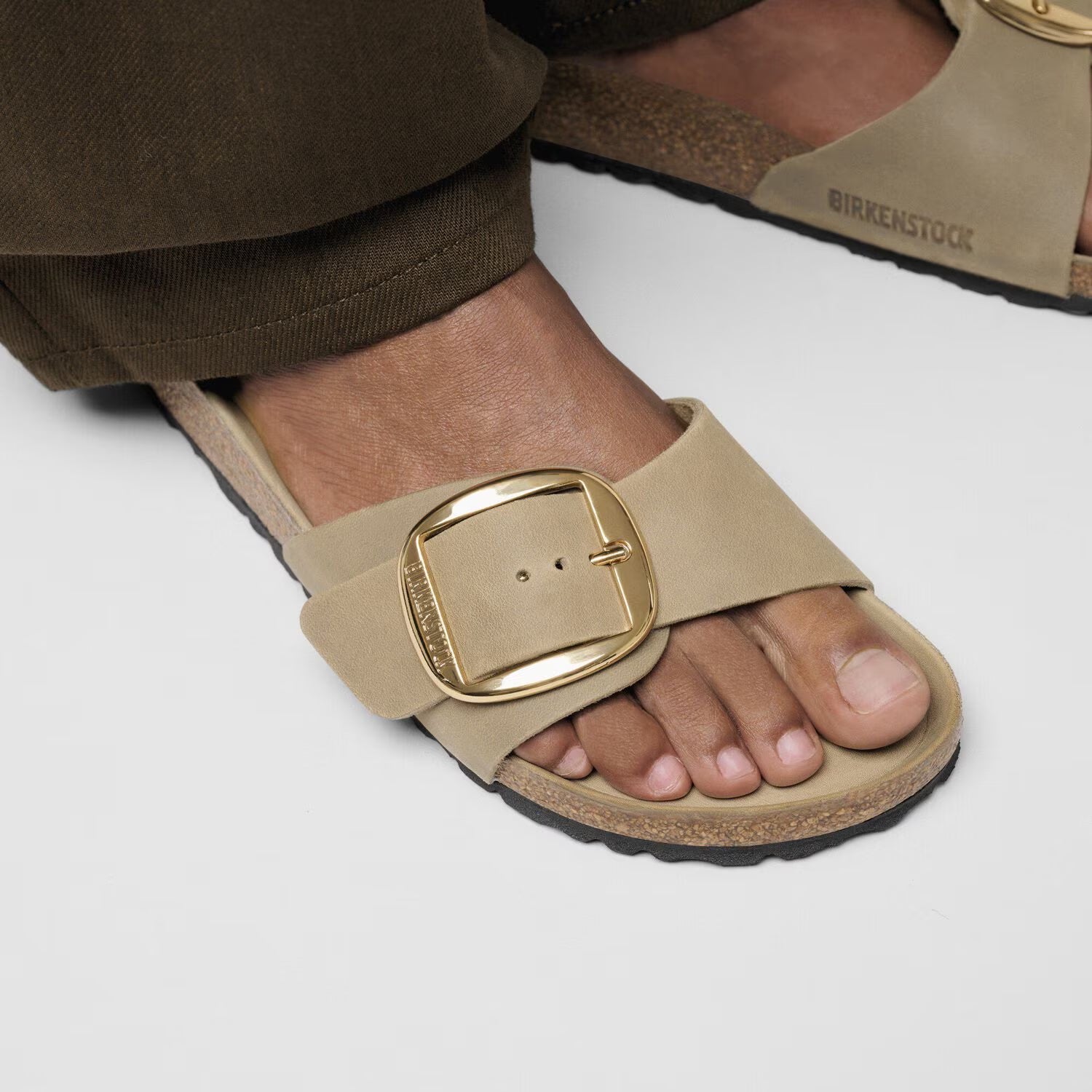 Women's BIRKENSTOCK Madrid Big Buckle Oiled Leather Tobacco Brown