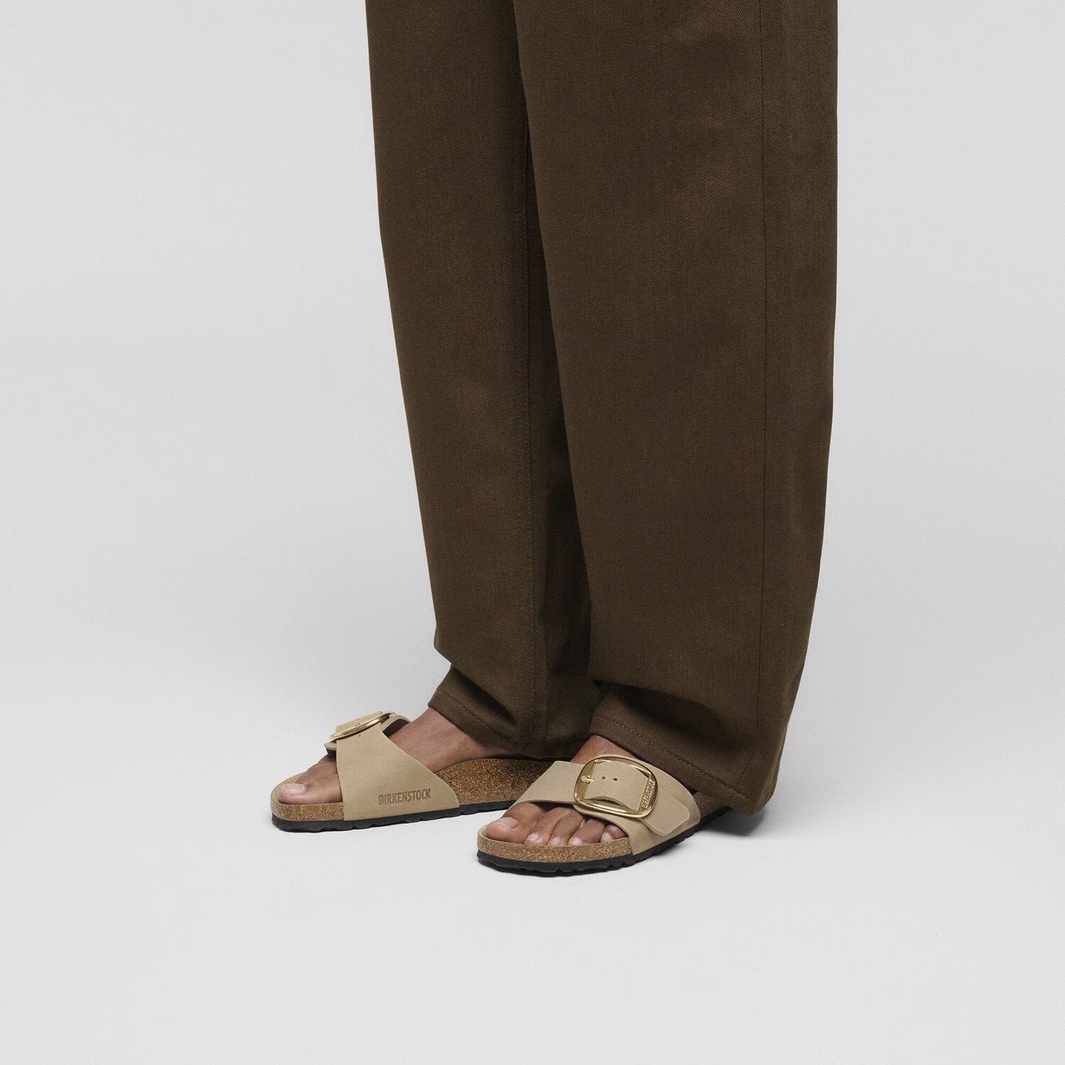 Women's BIRKENSTOCK Madrid Big Buckle Oiled Leather Tobacco Brown