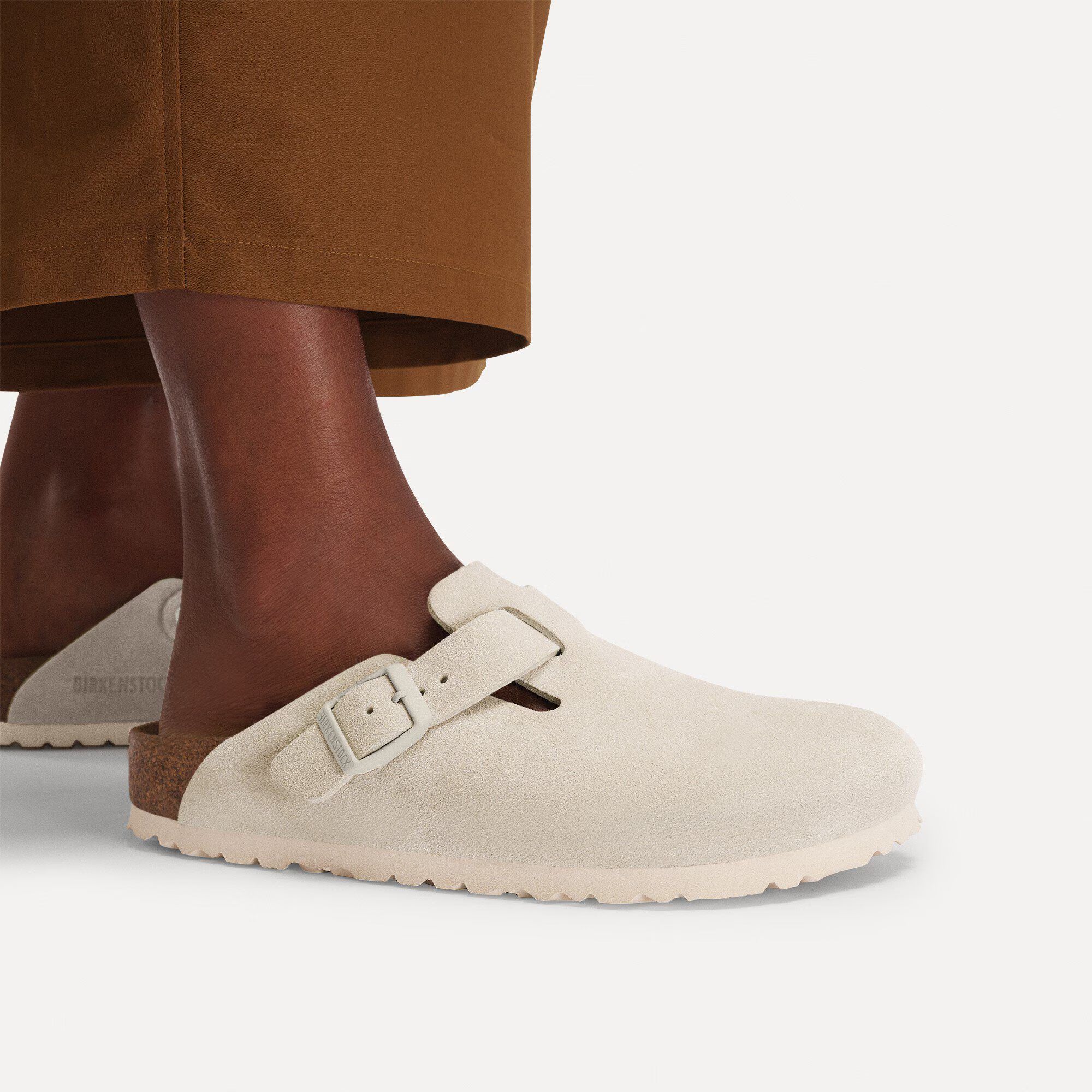 Men's BIRKENSTOCK Boston Suede Leather Oyster