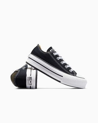 Big Kid Converse Chuck Taylor All Star Lift Platform Black