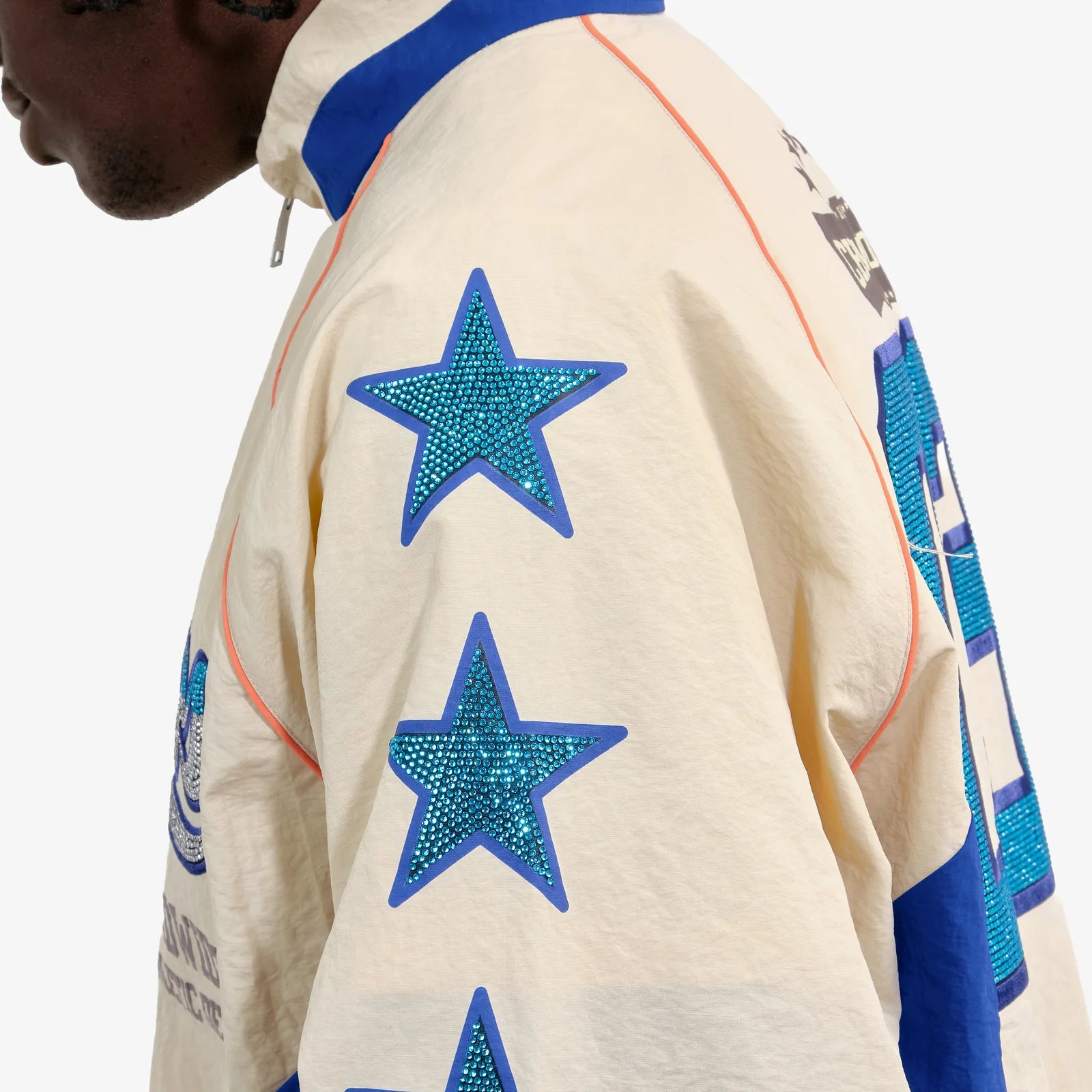 Men's Copper Rivet Champs Windbreaker Full Zip Royal Blue