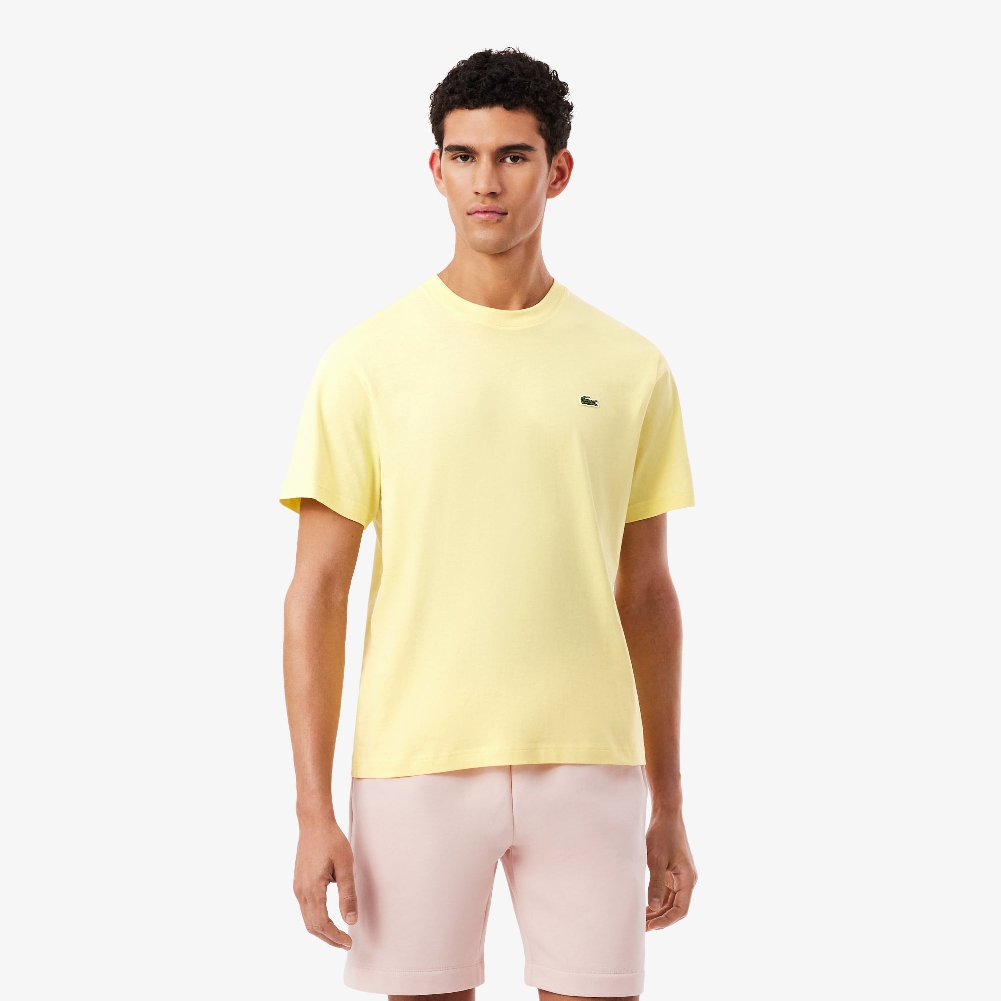 Men's Lacoste Cotton T-Shirt Pastel Yellow