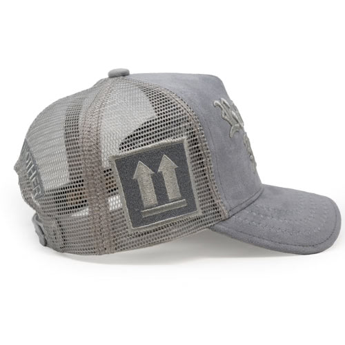 Unisex Gold Star Racism Kills Trucker Hat Dark Grey
