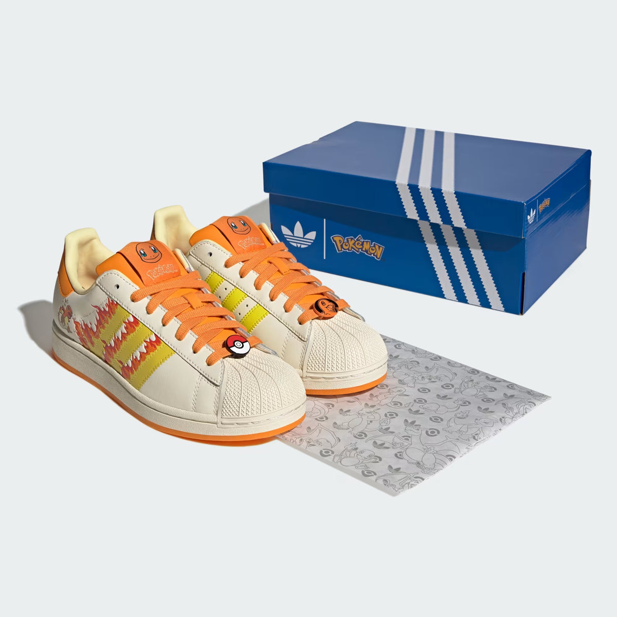 Men's adidas Originals Superstar II Shoes Pokémon Charmander