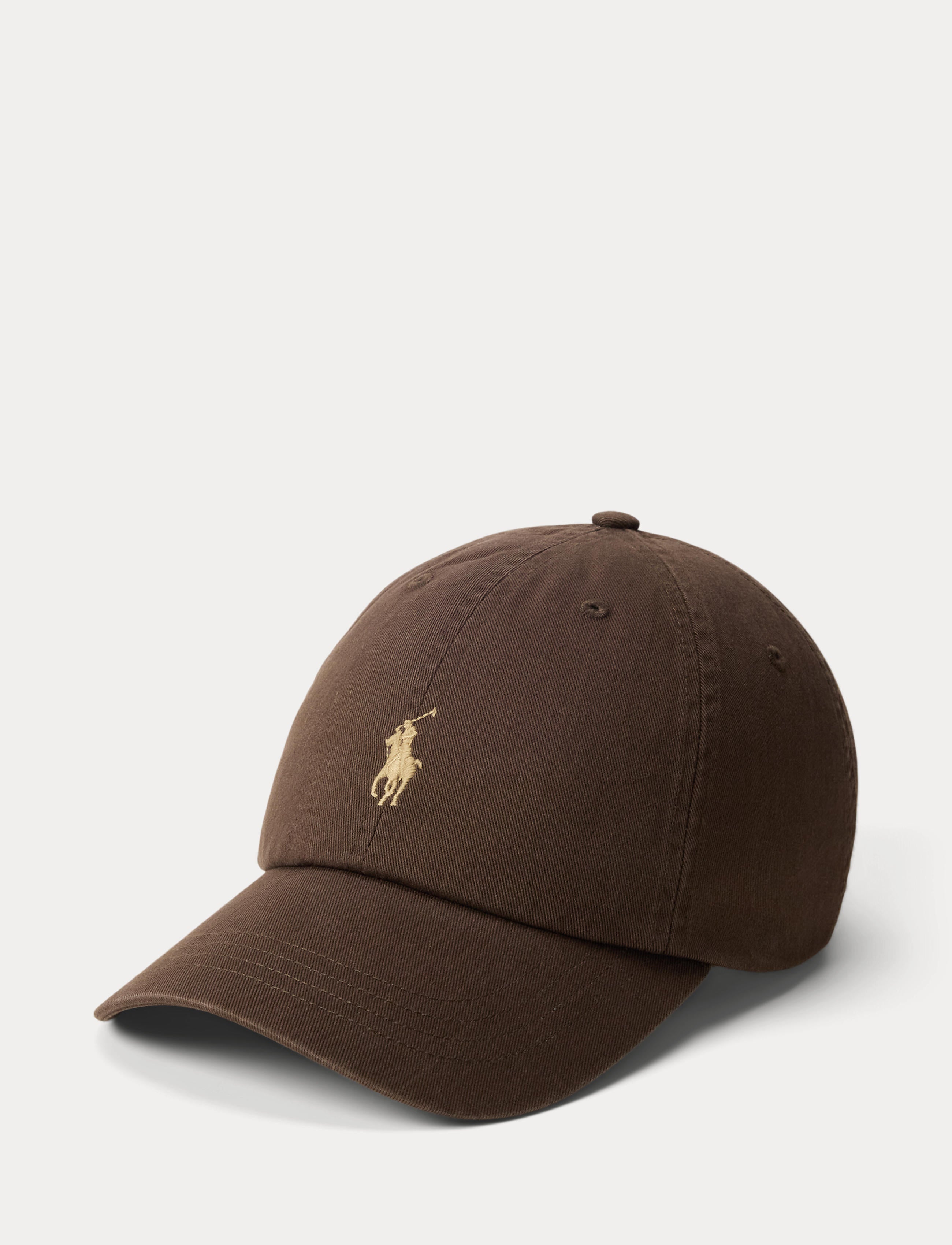 Men's Polo Ralph Lauren Iconic Cotton Chino Ball Cap Nutmeg Brown