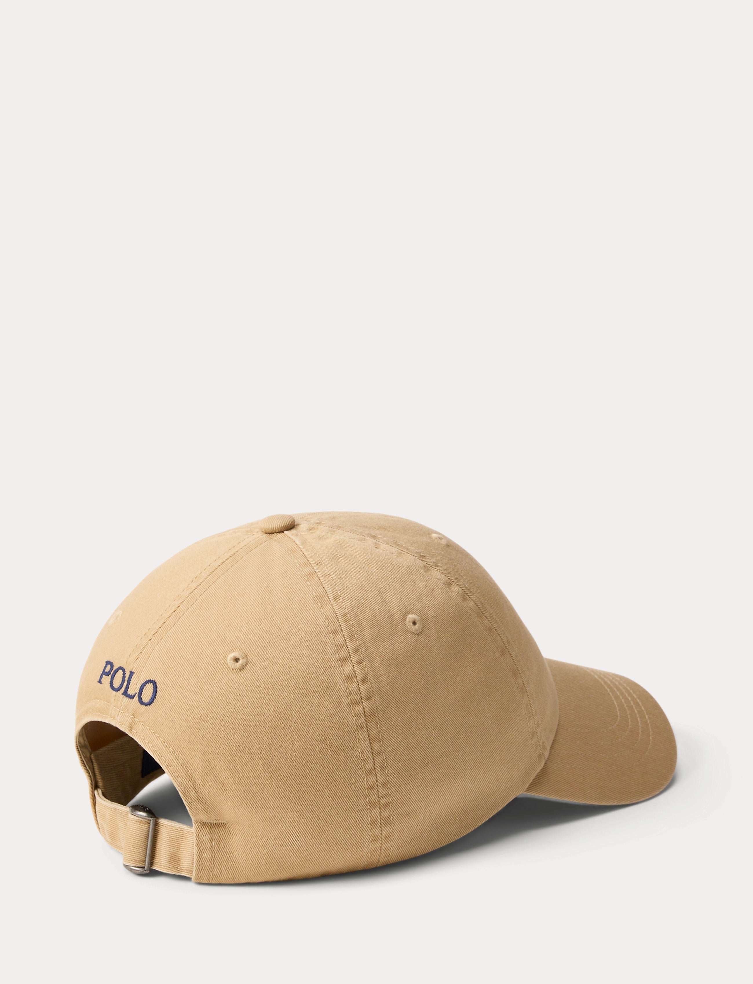 Men's Polo Ralph Lauren Iconic Cotton Chino Ball Cap Vintage Khaki