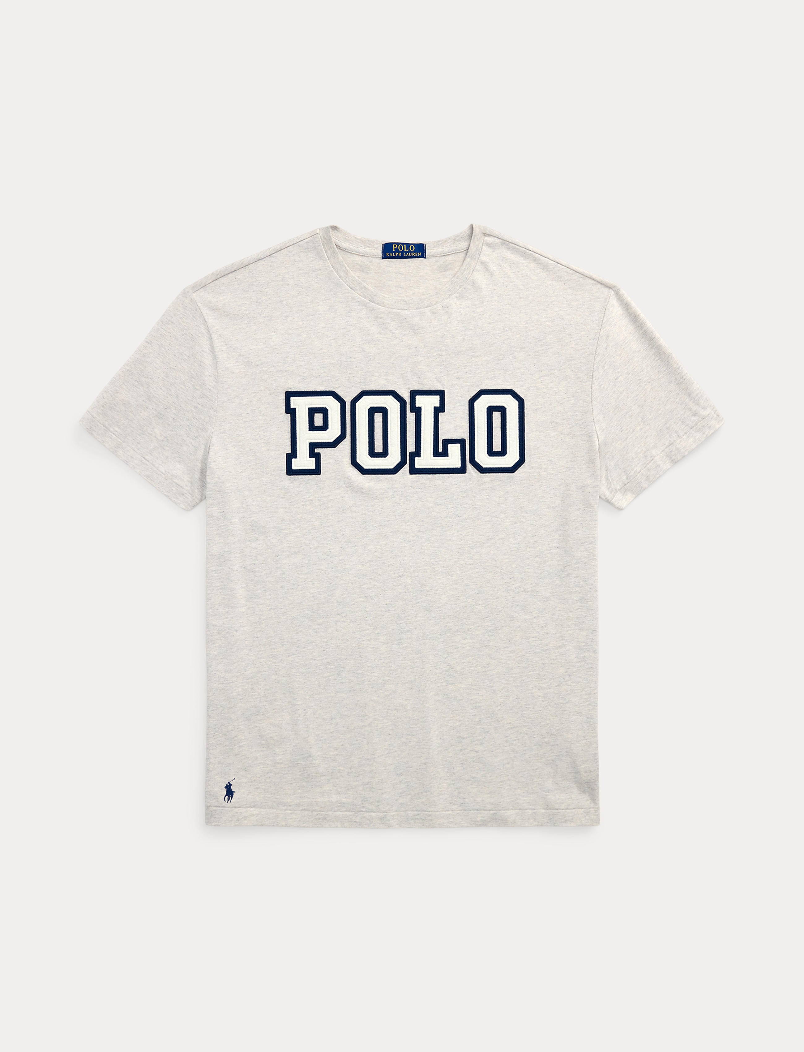 Men's Polo Ralph Lauren Classic Fit Logo Jersey T-Shirt Light Sport Heather