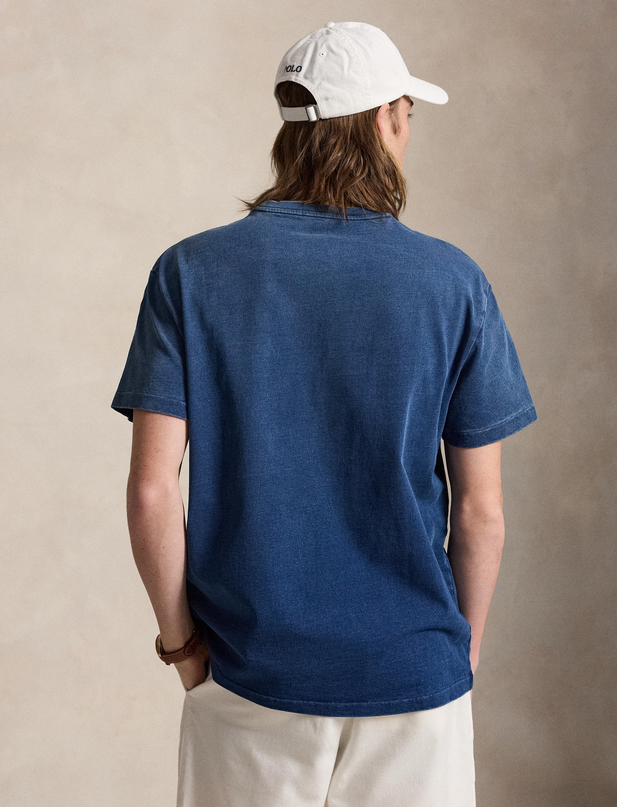 Men's Polo Ralph Lauren Classic Fit Polo Bear Indigo T-Shirt Newport Bear