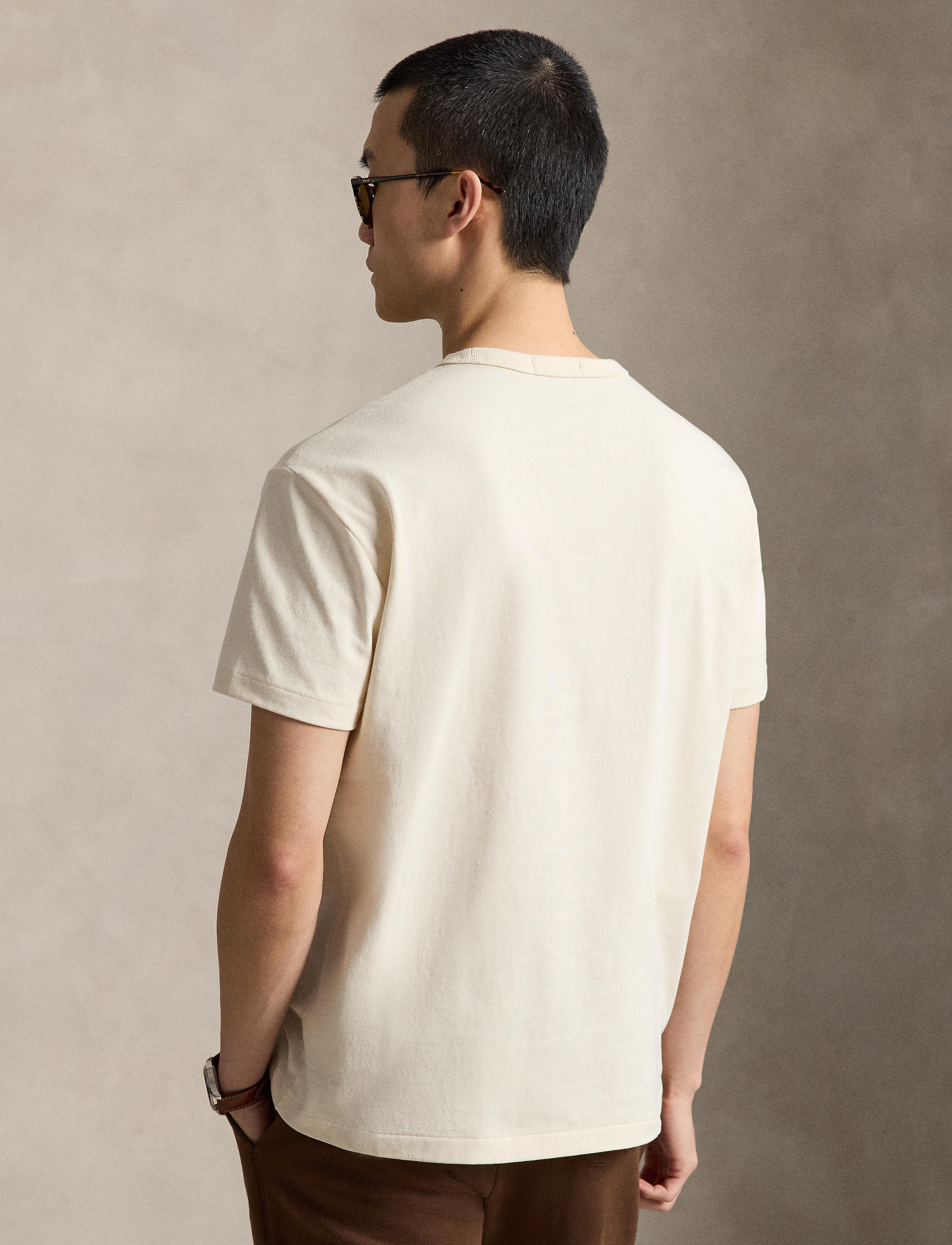 Men's Polo Ralph Lauren Team T-Shirt Guide Cream