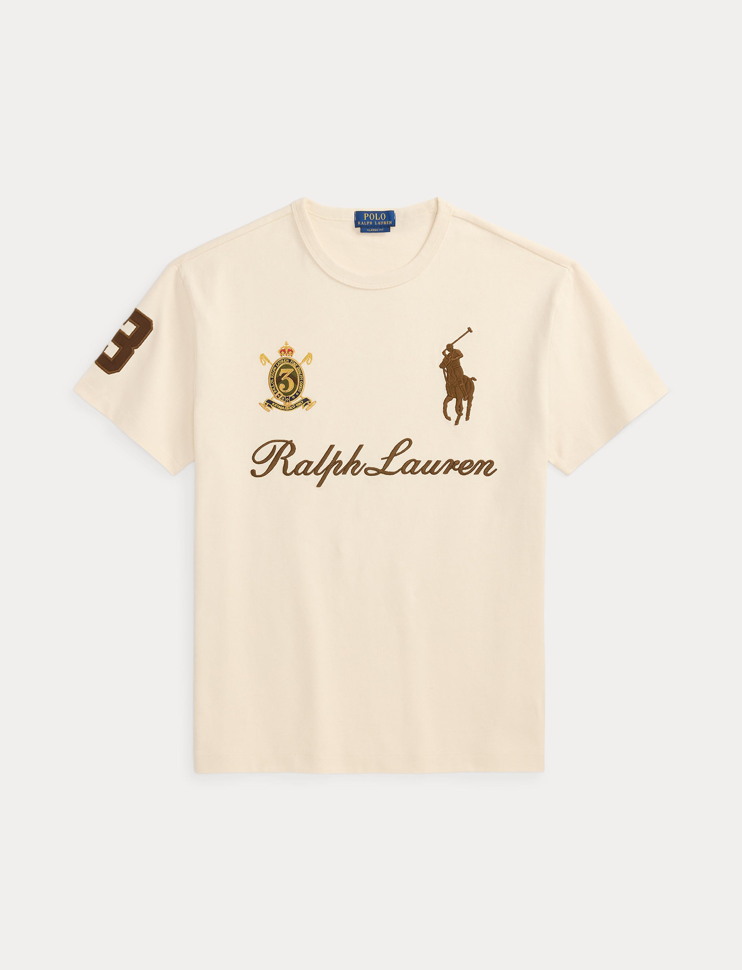 Men's Polo Ralph Lauren Team T-Shirt Guide Cream