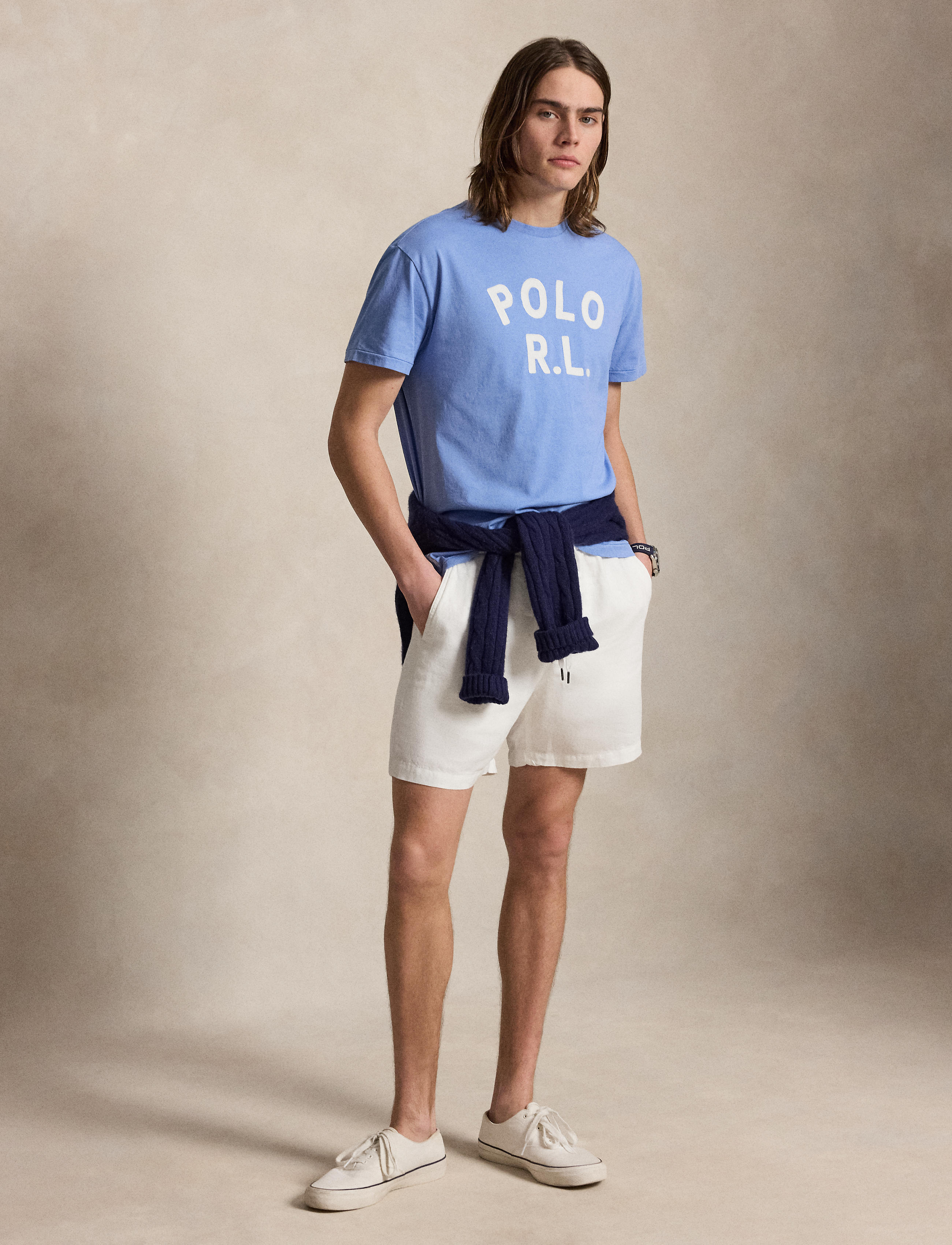 Men's Polo Ralph Lauren Classic Fit Logo Jersey T-Shirt Bristol Blue