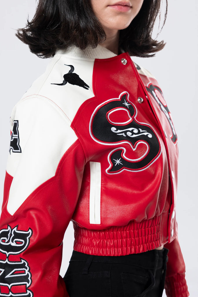 Women's Smoke Rise Relaxed Rodeo Cropped Jacket True Red