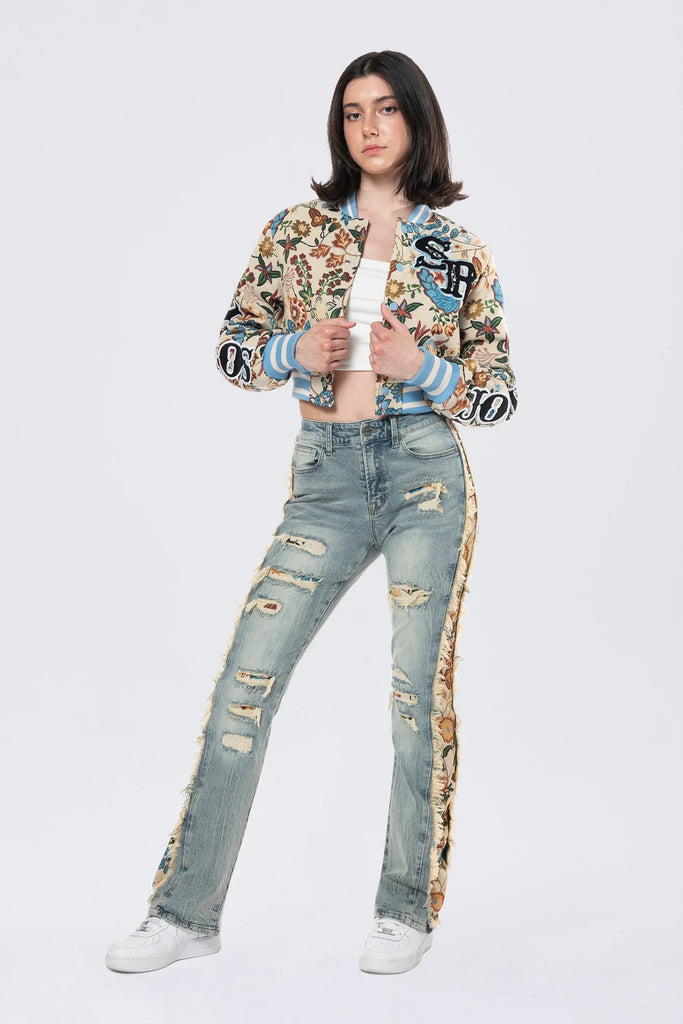 Women's Smoke Rise Tapestry Cropped Jacket Botanic