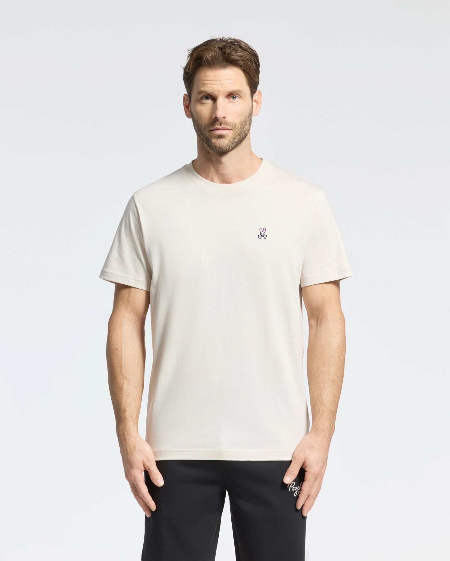 Men's Psycho Bunny Classic Crew Neck Tee Natural Linen