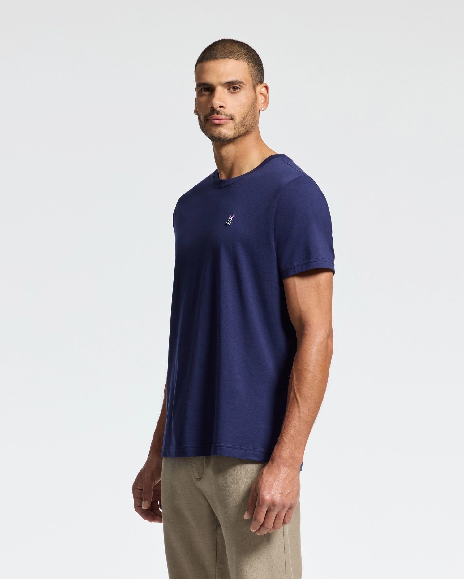 Men's Psycho Bunny Classic Crew Neck Tee Evening Blue