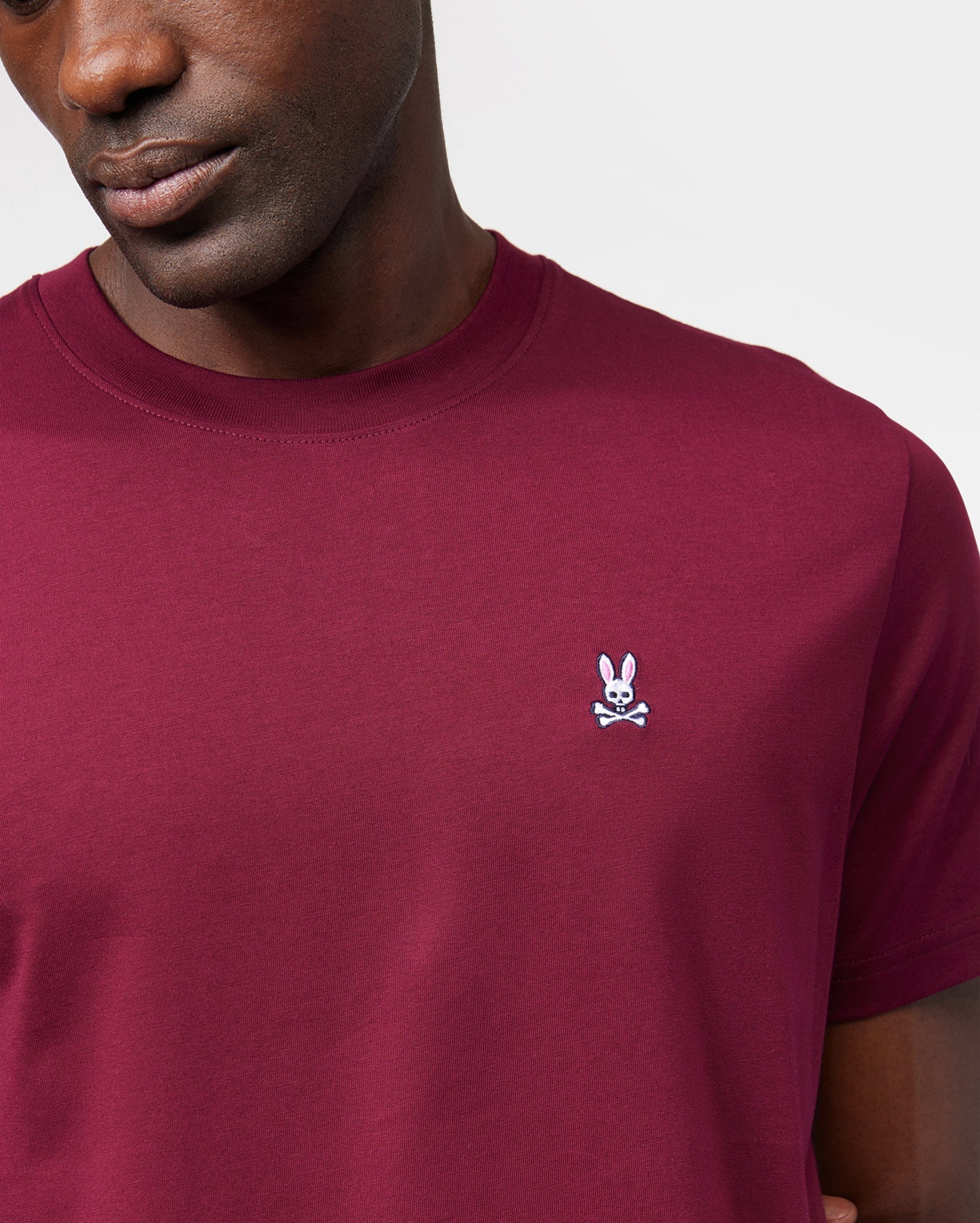 Men's Psycho Bunny Classic Crew Neck Tee Crimson Red