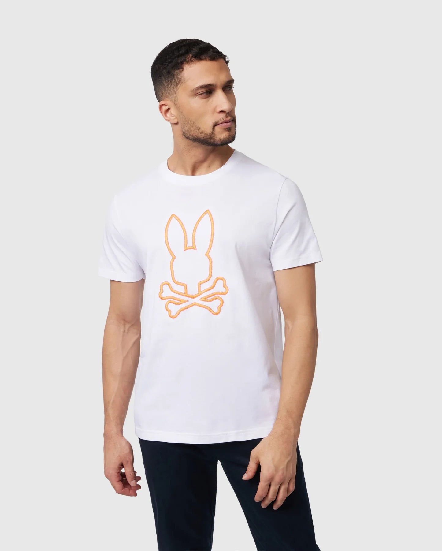Men's Psycho Bunny Floyd Graphic Tee White