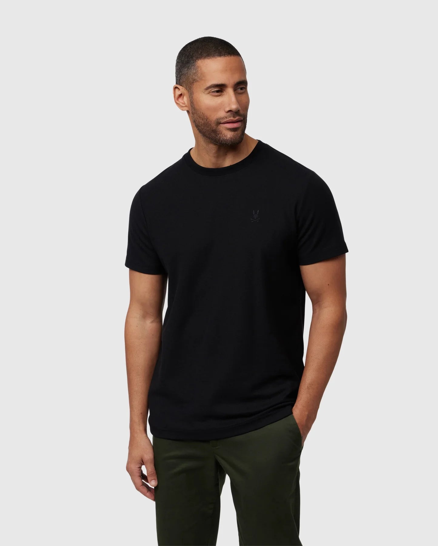 Men's Psycho Bunny Stanford Pique Tee Black