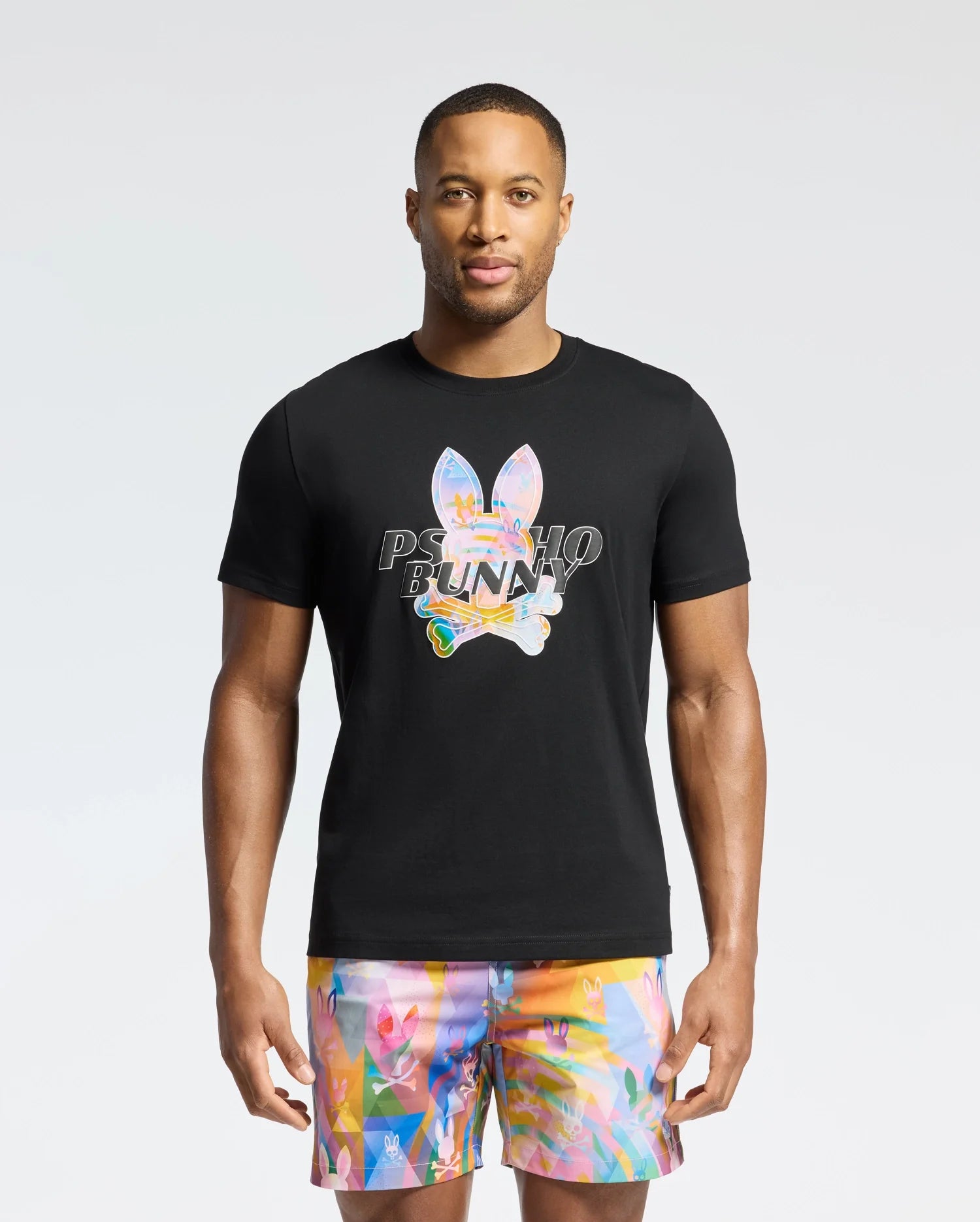 Men's Psycho Bunny Milos Graphic Tee Black