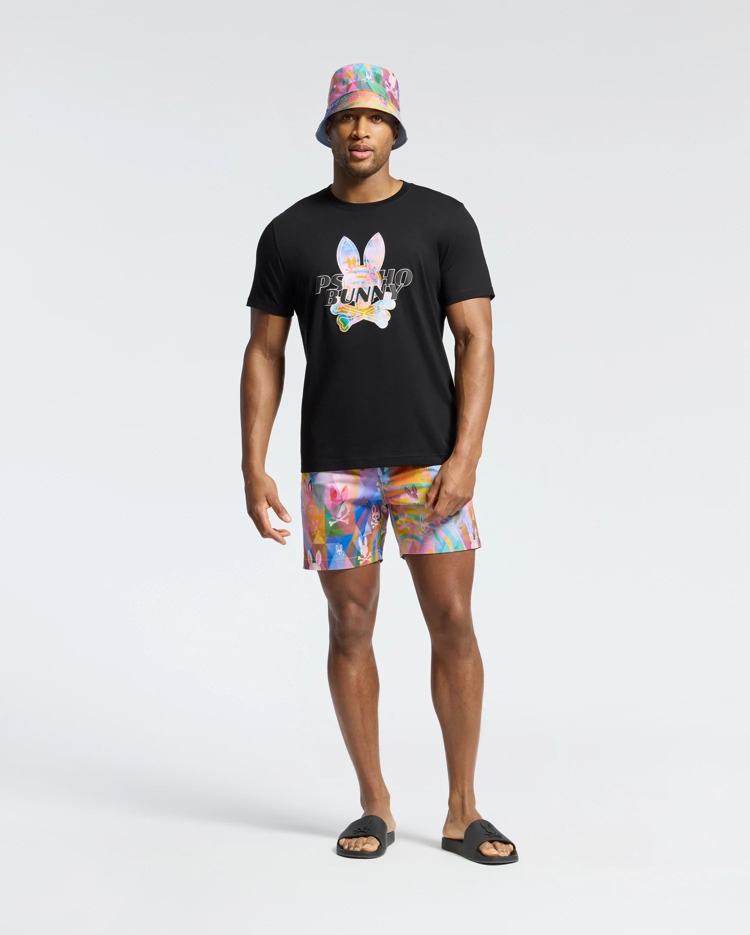Men's Psycho Bunny Milos Graphic Tee Black