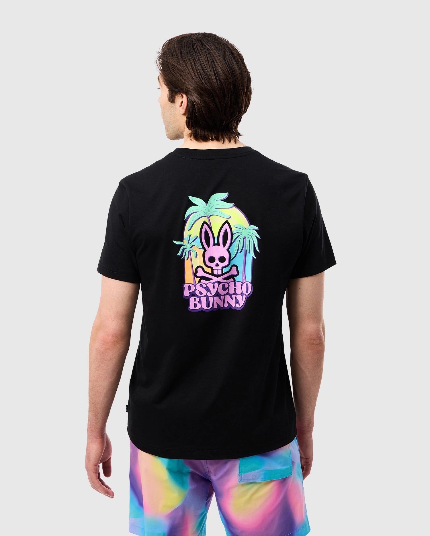 Men's Psycho Bunny Redland Graphic Tee Black