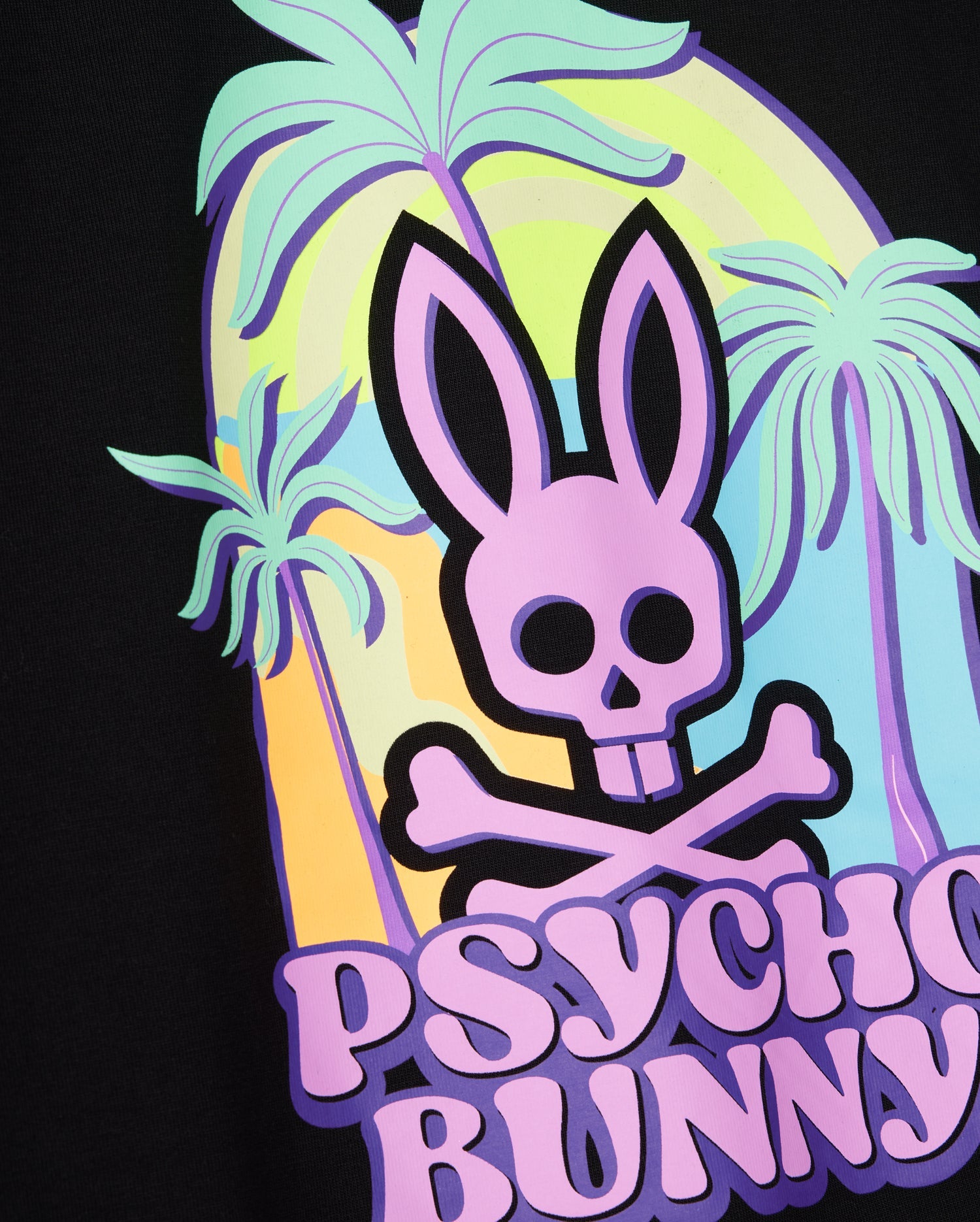 Men's Psycho Bunny Redland Graphic Tee Black