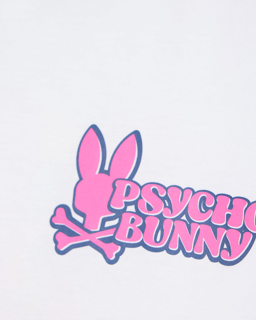 Men's Psycho Bunny Redland Graphic Tee White