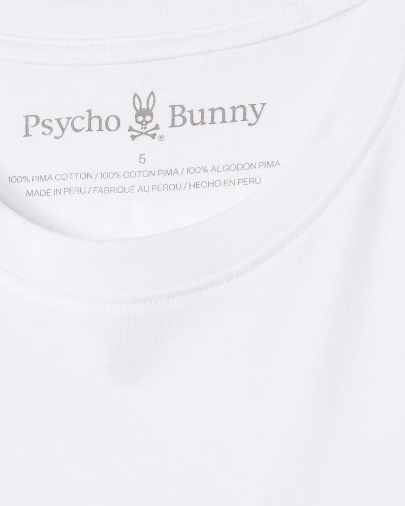 Men's Psycho Bunny Kingston Graphic Tee White