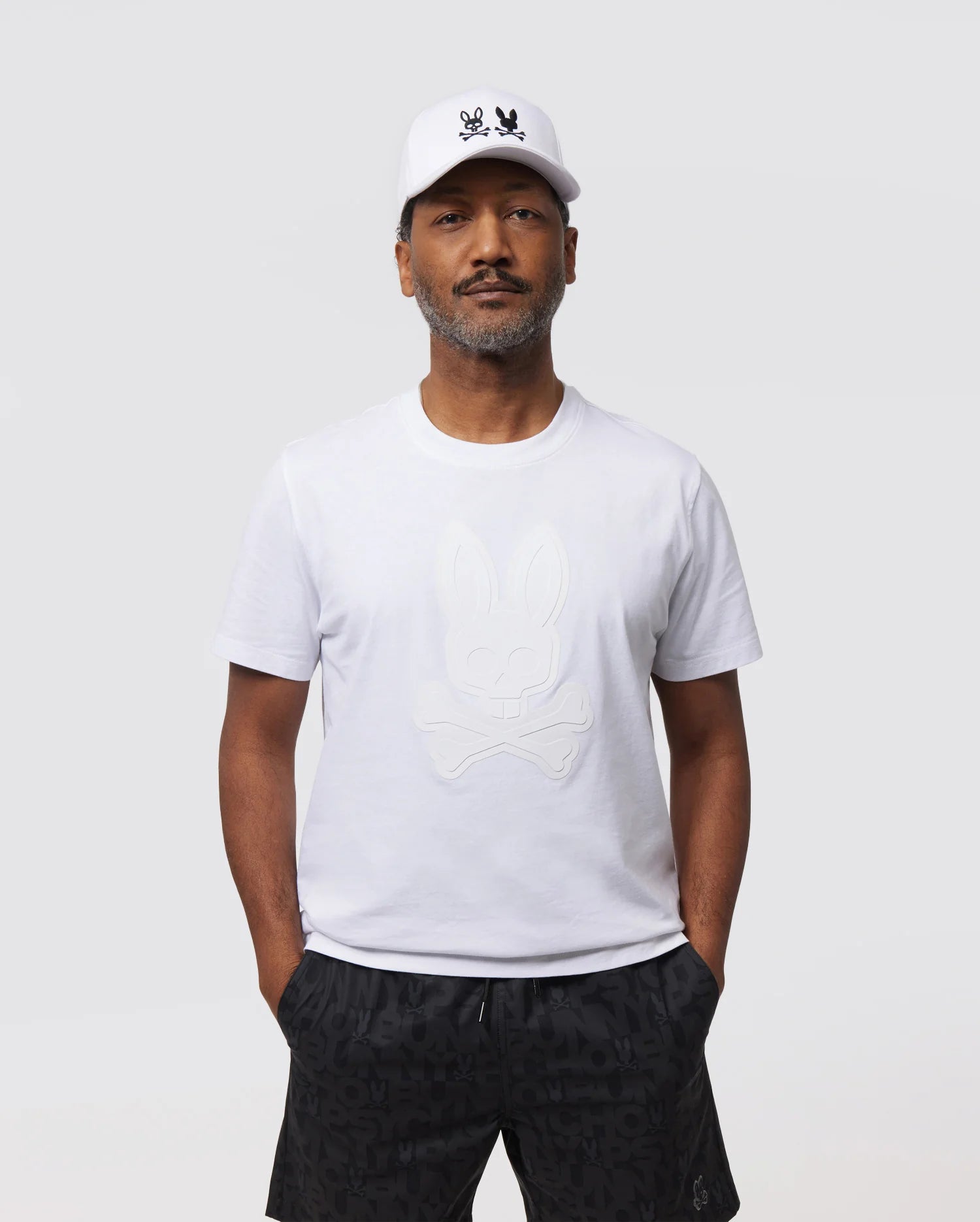 Men's Psycho Bunny Damon Graphic Tee White