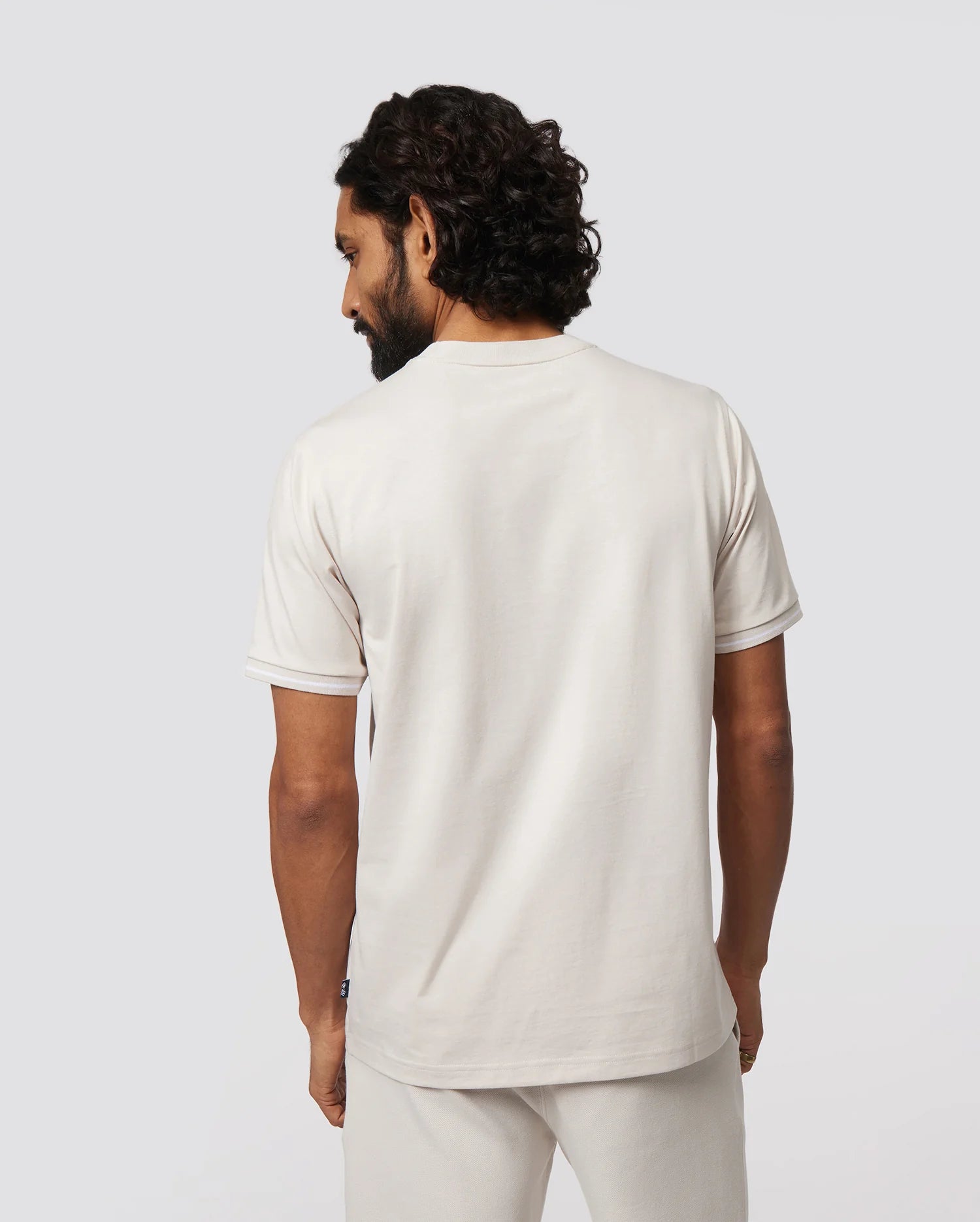 Men's Psycho Bunny Kingwood Embroidery Twin Bunny Tee Linen