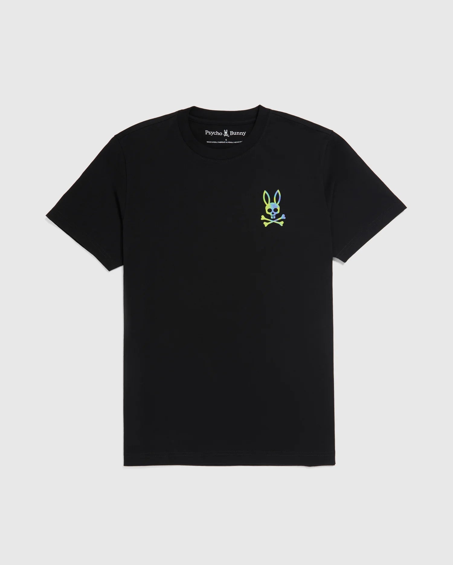 Men's Psycho Bunny Montgomery Back Graphic Tee Black