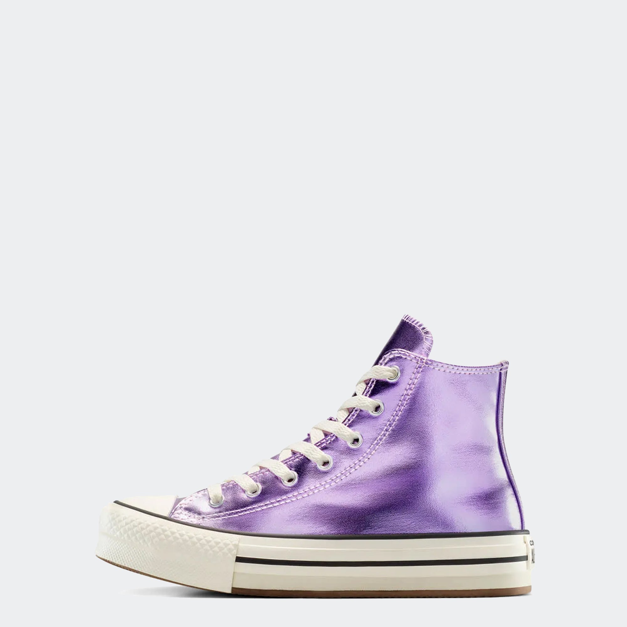 Big Kid Converse Chuck Taylor All Star EVA Lift Platform Metallic Purple / Egret / Black
