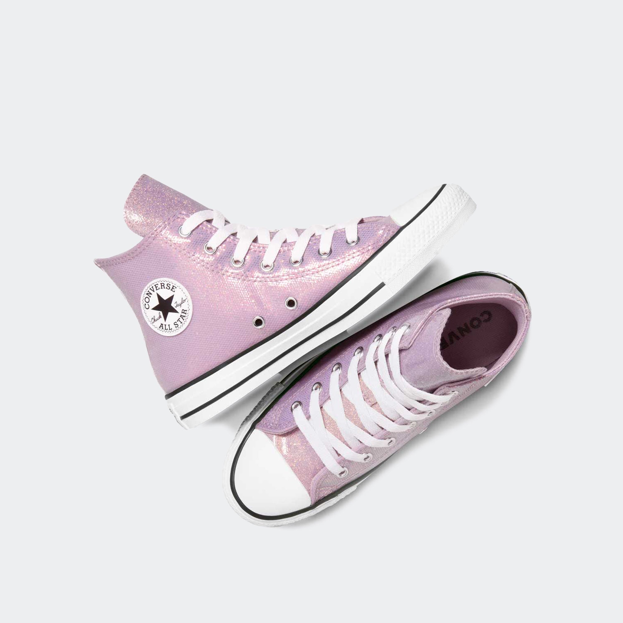 Big Kid Converse Chuck Taylor All Star Hi Disco Shoes Altitude Lilac / White / Black
