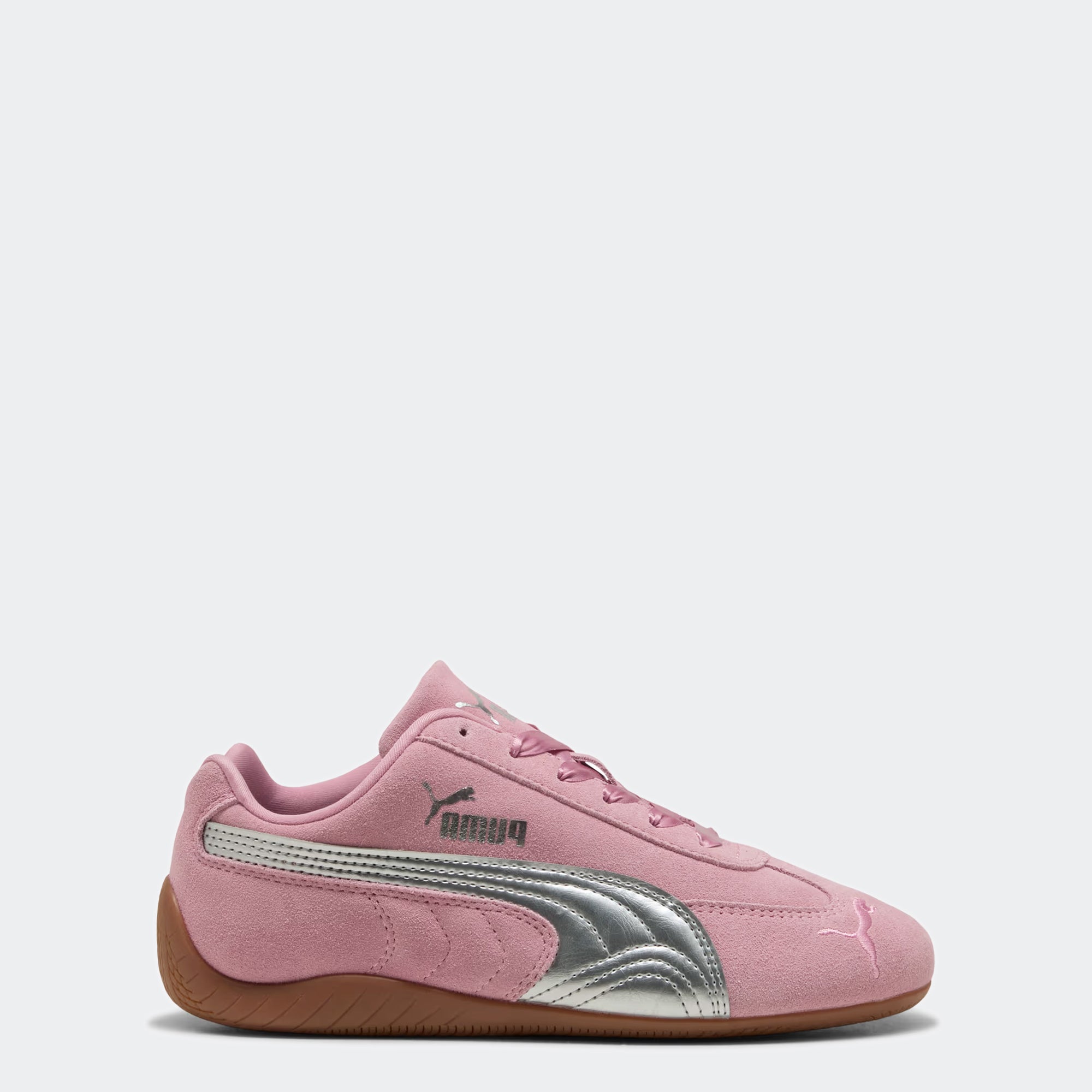 Big Kids PUMA Speedcat Metallic Easy On Sneakers Poised Pink / PUMA Silver